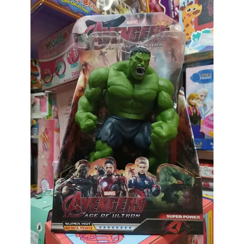 Mô Hình Siêu Anh Hùng Người Khổng Lồ Xanh Hulk Cao 27cm Đồ Chơi Cho Bé