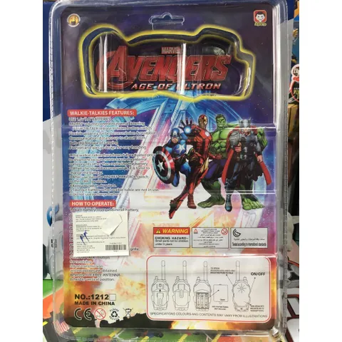 BỘ ĐÀM AVENGERS ĐỒ CHƠI CỦA BÉ CÓ KÈM PIN (1212)