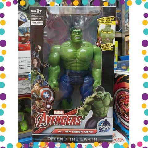 Siêu anh hùng Hulk Người khổng lồ Xanh Có pin di chuyển, phát đèn và nhạc (885) Đồ chơi cho bé