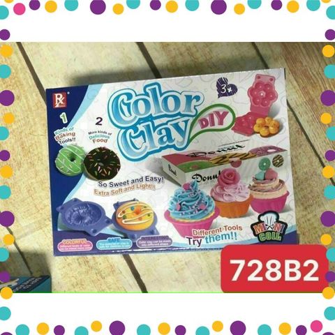 Đồ Chơi Thủ Công Bộ Đất Sét Color Clay (728B-2)
