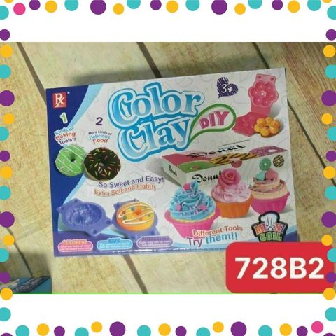 Đồ Chơi Thủ Công Bộ Đất Sét Color Clay (728B-2)
