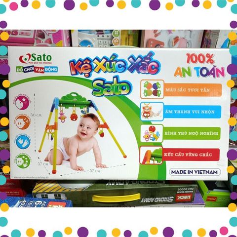 Kệ treo xúc xắc đồ chơi cho bé chính hãng Sato 034