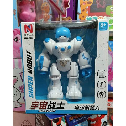 Robot đồ chơi chạy bằng pin có âm thanh và đèn sáng (638)