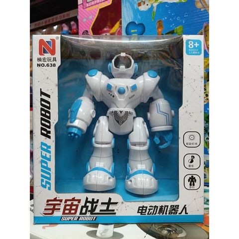 Robot đồ chơi chạy bằng pin có âm thanh và đèn sáng (638)