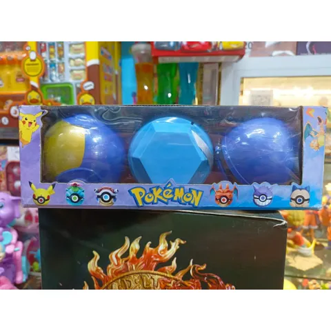 Hộp 3 quả trứng hoạt hình Pokemon giao màu ngẫu nhiên