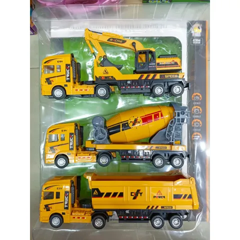 Bộ đồ chơi 3 chiếc xe ô tô chạy bằng đà  899-96