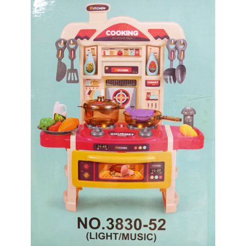 Đồ chơi nấu ăn, đồ chơi nhà bếp có đèn và nhạc 3830-52