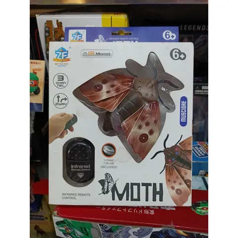 Đồ chơi điều khiển từ xa con bướm côn trùng chạy bằng pin có đèn sáng 6662 Moth Infrared remote control