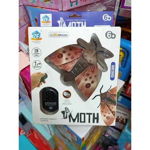 Đồ chơi điều khiển từ xa con bướm côn trùng chạy bằng pin có đèn sáng 6662 Moth Infrared remote control