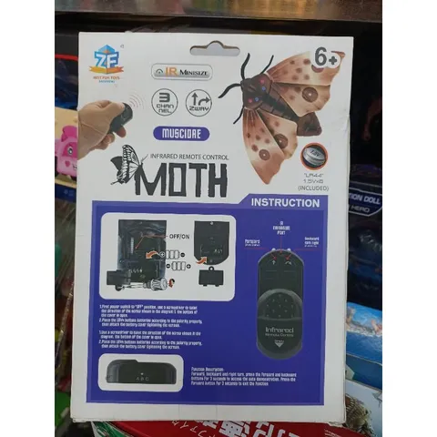 Đồ chơi điều khiển từ xa con bướm côn trùng chạy bằng pin có đèn sáng 6662 Moth Infrared remote control