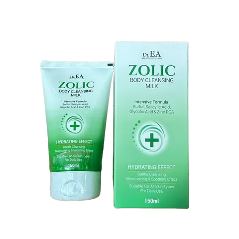 Sữa Tắm Sát Khuẩn Ngừa Mụn Dr EA Zolic - 150ml, Giảm Mụn Đầu Đen, Viêm Nang Lông, Chăm Sóc Da Dầu