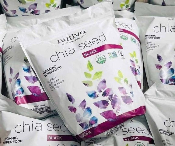 Hạt Chia Dinh Dưỡng Giàu Omega3 Canxi Nutiva Organic 907G 