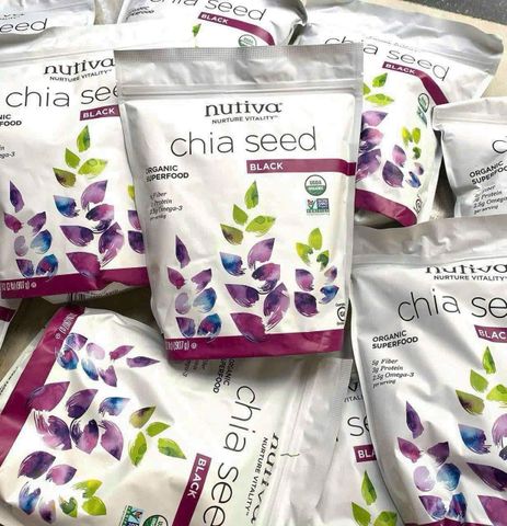 Hạt Chia Dinh Dưỡng Giàu Omega3 Canxi Nutiva Organic 907G 