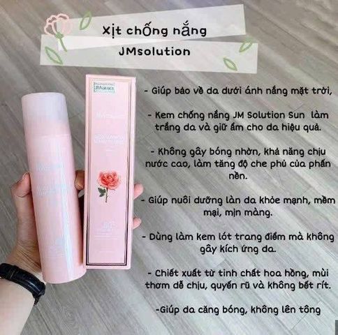Kcn - Xịt Chống Nắng Jmsolution Chiết Xuất Hoa Hồngspf50+ Pa++++ 180ml 230741