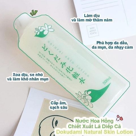 Nước Hoa Hồng Diếp Cá Dokudami Natural Skin Lotion 500ml 230771