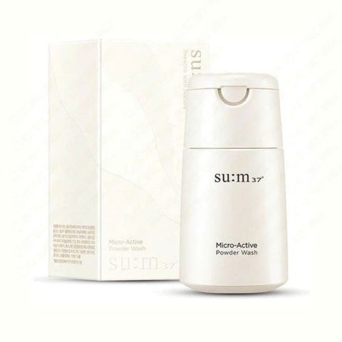 Sữa Rửa Mặt Dạng Bột Su:m37 Micro Active Powder Wash 60g - Tẩy Tế Bào Chết Dịu Nhẹ Cho Da Nhạy Cảm, Độ pH 5.5-6.5