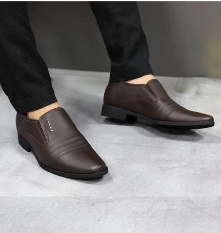 Giày Tây Lười Nam Da Cao Su - Êm Ái Lịch Sự, Dễ Phối Đồ Cho Đi Làm, Học, Chơi