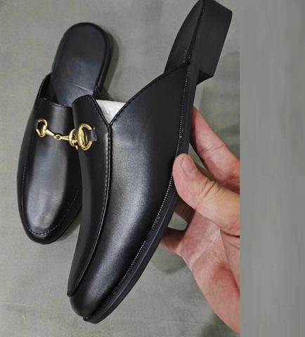 Giày Sục Nam Da Mờ Đen Nhám, Thiết Kế Đơn Giản, Lịch Lãm Phù Hợp Công Sở, Dễ Phối Đồ, Giày Nam Cao Cấp