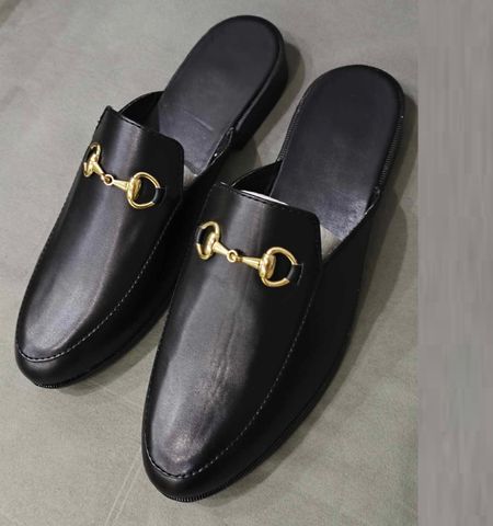 Giày Sục Nam Da Mờ Đen Nhám, Thiết Kế Đơn Giản, Lịch Lãm Phù Hợp Công Sở, Dễ Phối Đồ, Giày Nam Cao Cấp