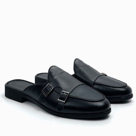 Giày Sục Nam Đính Khuy Cài Độc Đáo - Da Mờ Thời Trang, Đế Cao 3cm, Phong Cách Lịch Sự, Dễ Phối Đồ