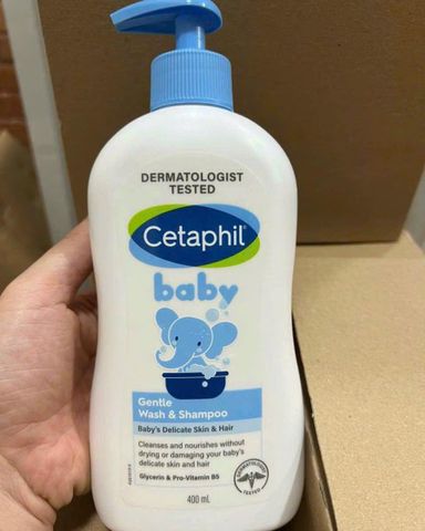 Sữa Tắm - Gội Cetaphil - Baby Gentle Wash & Shampoo 400ml