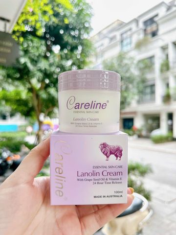 Kem Dưỡng Ẩm Cừu Tím Lanolin Careline Úc 100ml - Cung Cấp Độ Ẩm Sâu, Phục Hồi Da Khô, Thích Hợp Cho Da Nhạy Cảm