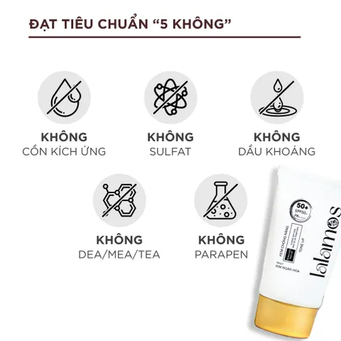 Kem Chống Nắng Nâng Tone Lalamos Nhụy Kim Ngân Hoa SPF 50+ PA++++ 50ml - Dưỡng ẩm, Bảo vệ Da và Thay Thế Kem Nền