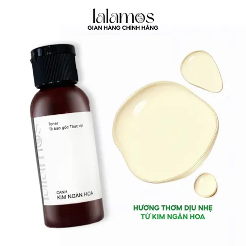 Toner Cánh Kim Ngân Hoa Lalamos 50ml - Dưỡng Ẩm, Se Khít Lỗ Chân Lông, Phù Hợp Với Da Nhạy Cảm