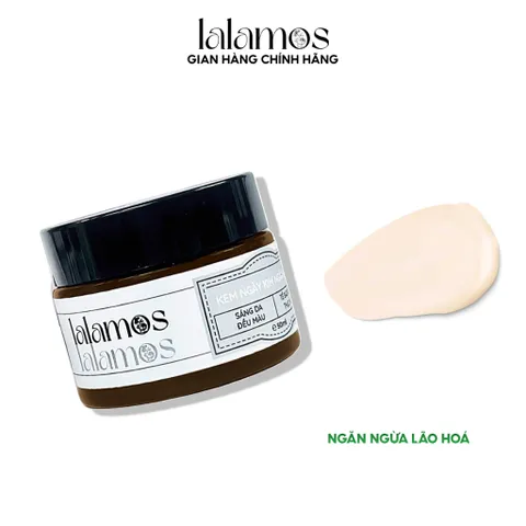 Kem Dưỡng Ban Đêm Kim Ngân Hoa Lalamos 50ml - Chống Lão Hóa, Sáng Da, Cấp Ẩm Sâu Cho Làn Da Căng Bóng Mịn Màng