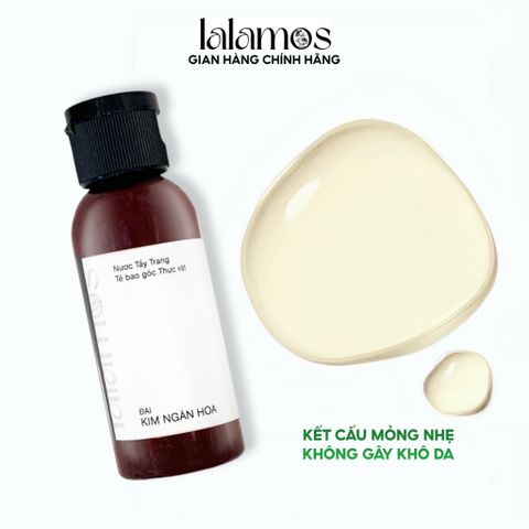 Nước Tẩy Trang Lalamos Mini 50ml - Chiết Xuất Kim Ngân Hoa, Làm Sạch Dịu Nhẹ, Dưỡng Ẩm, An Toàn Cho Da Nhạy Cảm