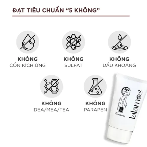 Kem Chống Nắng Lalamos Nhụy Kim Ngân Hoa Tone Up Unisex SPF 50+ PA++++ - Bảo Vệ Da, Nâng Tông, Dưỡng Ẩm - 50ml
