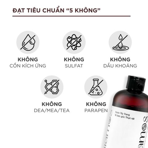 Nước Tẩy Trang Lalamos Đài Kim Ngân Hoa 280ml - Làm Sạch Dịu Nhẹ, Dưỡng Ẩm và Làm Dịu Da, Phù Hợp Mọi Loại Da