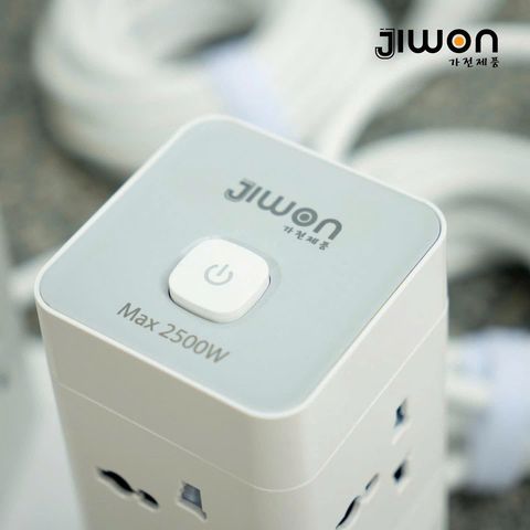 Ổ Cắm Điện Đa Năng JIWON 12 Ổ Cắm - Tích Hợp 2 Type-C & 2 USB, An Toàn, Tự Ngắt, Sạc Siêu Nhanh cho Gia Đình & Văn Phòng
