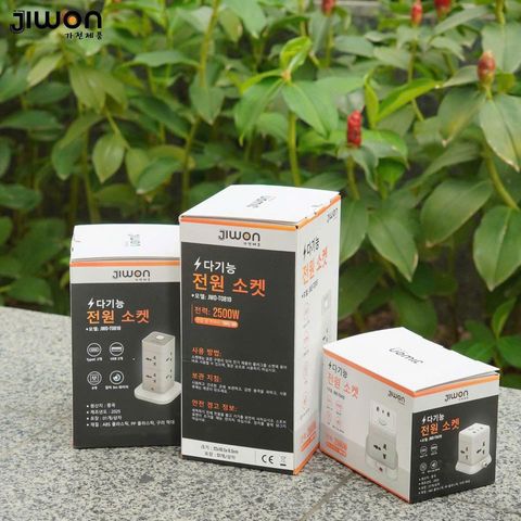 Ổ Cắm Điện Đa Năng JIWON 12 Ổ Cắm - Tích Hợp 2 Type-C & 2 USB, An Toàn, Tự Ngắt, Sạc Siêu Nhanh cho Gia Đình & Văn Phòng