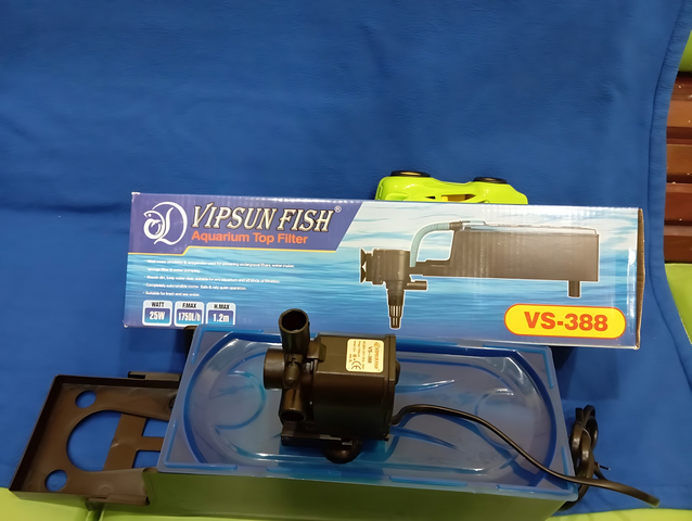 Bộ máy bơm + hộp lọc nước VIPSUN VS-388 - Thiết bị lọc nước cho hồ cá cảnh, sục oxy và giữ nước sạch, dễ dàng lắp đặt