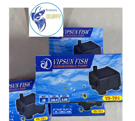 Máy Bơm Lọc Nước VIPSUN VS-701 - Thiết Bị Lọc Nước Hồ Cá Cảnh Tăng Oxy Hòa Tan, Sạch Và An Toàn Cho Sinh Vật Thủy Sinh