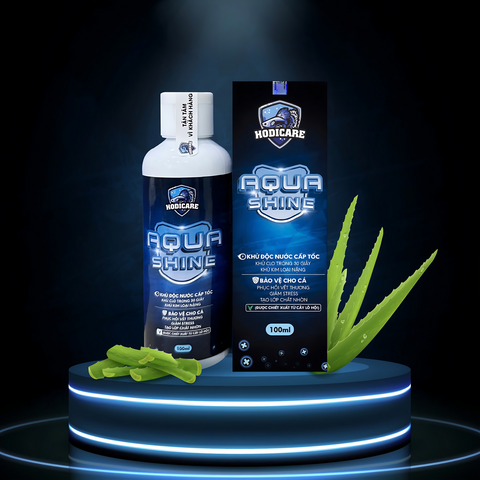 AquaShine Hodicare - Giải pháp khử độc nước cho cá cảnh, phục hồi và bảo vệ sức khỏe, an toàn với chiết xuất lô hội tự nhiên