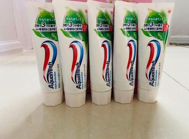 Kem Đánh Răng Aquafresh 160g Nội Địa Nhật Bản, Xanh lá