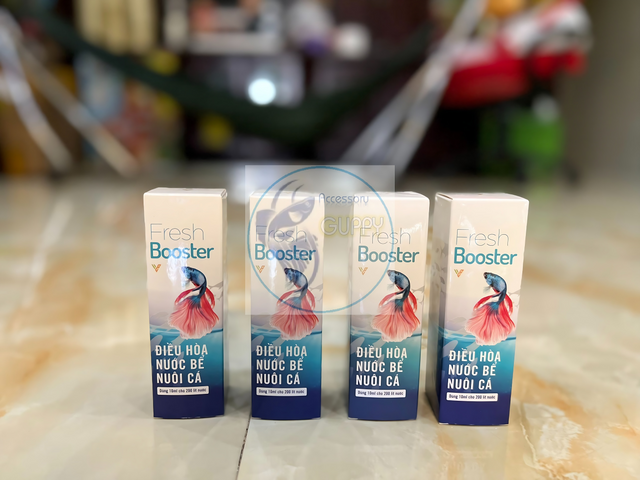 Dung Dịch Khử Clo Fresh Booster 100ml - Giải Pháp Xử Lý Nước Cao Cấp Cho Hồ Cá, Đảm Bảo Môi Trường Nuôi Cá An Toàn