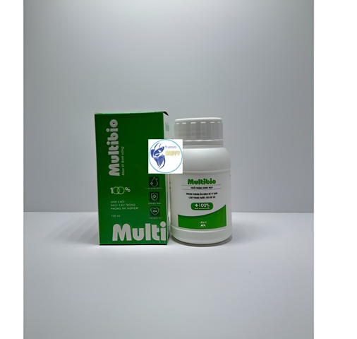 Vi sinh Multibio PLUS - Bổ sung enzyme tiêu hóa, khử mùi tanh và làm trong nước cho bể cá cảnh 125ml