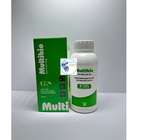 Vi sinh Multibio PLUS - Bổ sung enzyme tiêu hóa, khử mùi tanh và làm trong nước cho bể cá cảnh 125ml