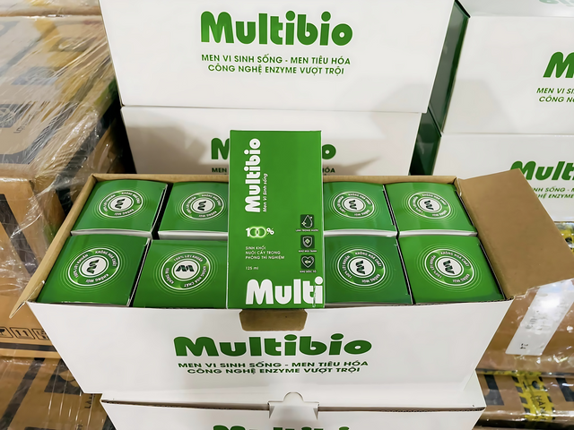 Vi sinh Multibio PLUS - Bổ sung enzyme tiêu hóa, khử mùi tanh và làm trong nước cho bể cá cảnh 125ml