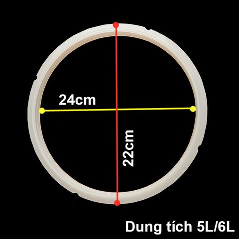 Gioăng Nắp Nồi Áp Suất Điện SUNHOUSE 22cm - Linh Kiện Chính Hãng cho Nồi SH1550, SHD1752, SHD1755, SHD1756, SHD1669
