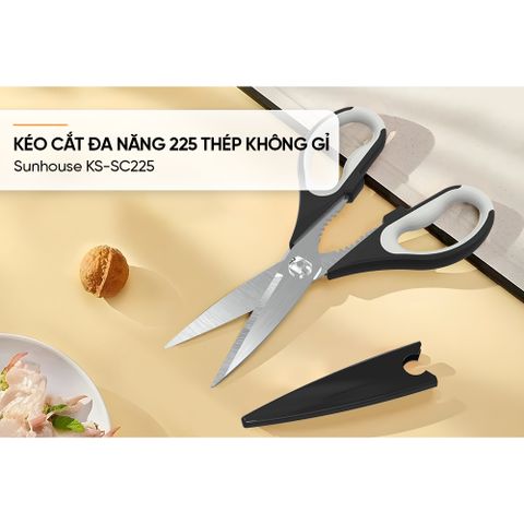 Kéo cắt đa năng 225 thép không gỉ SUNHOUSE KS-SC225 236340
