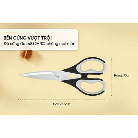 Kéo cắt đa năng 225 thép không gỉ SUNHOUSE KS-SC225 236340