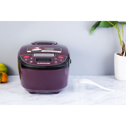 Nồi cơm điện tử 1.8L SUNHOUSE SHD8909 - 6 Chế độ Nấu Tự Động - Nấu Nhanh và Tiết Kiệm Thời Gian Cho 4-6 Người