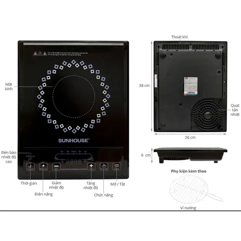 Bếp hồng ngoại cơ SUNHOUSE SHD6011