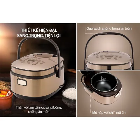 Nồi cơm điện cao tần 1.5L SUNHOUSE MAMA SHD8955