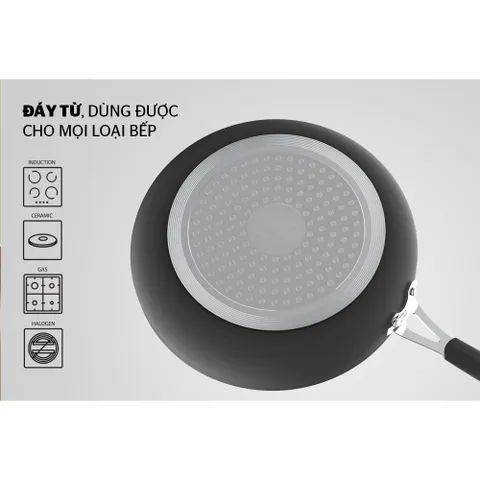 Chảo chiên Ceramic đáy từ SUNHOUSE SHG1128MCA