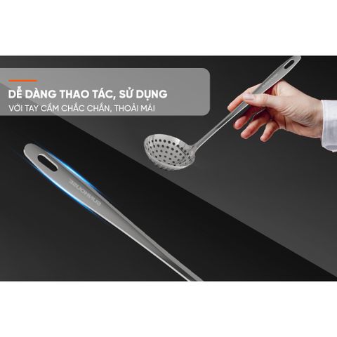 Muôi Vá Thủng 290 Inox SUNHOUSE KS-SL290I - Dụng Cụ Nhà Bếp Chất Lượng Cao, Tiện Ích Cho Mọi Gia Đình